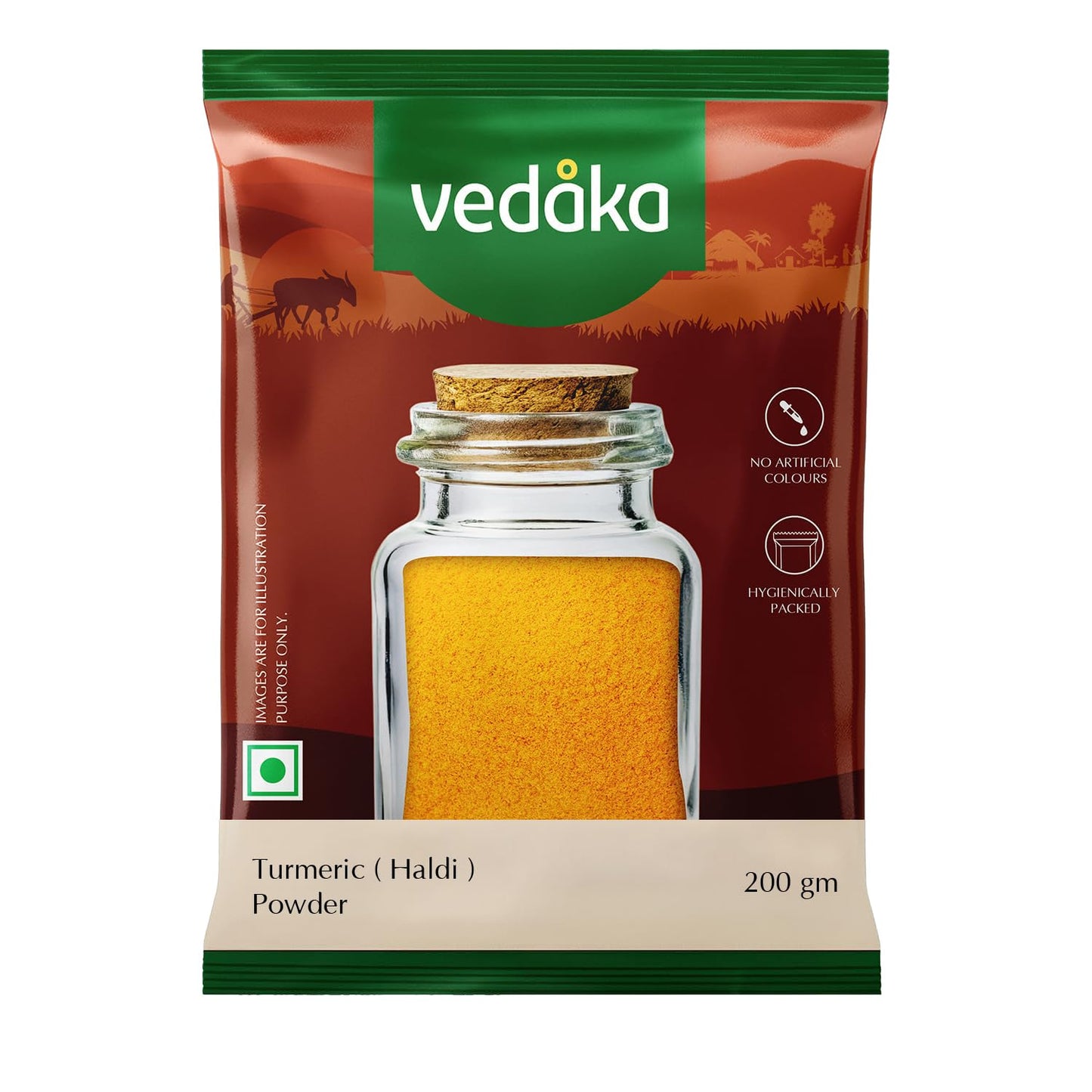 Swaad Organic - Swaad Organic Turmeric (Haldi) Powder, 200g